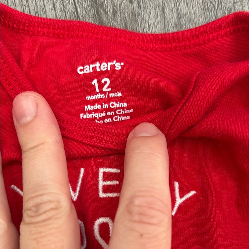 First Christmas Baby Onesie - 12 mos - Picture 2 of 4